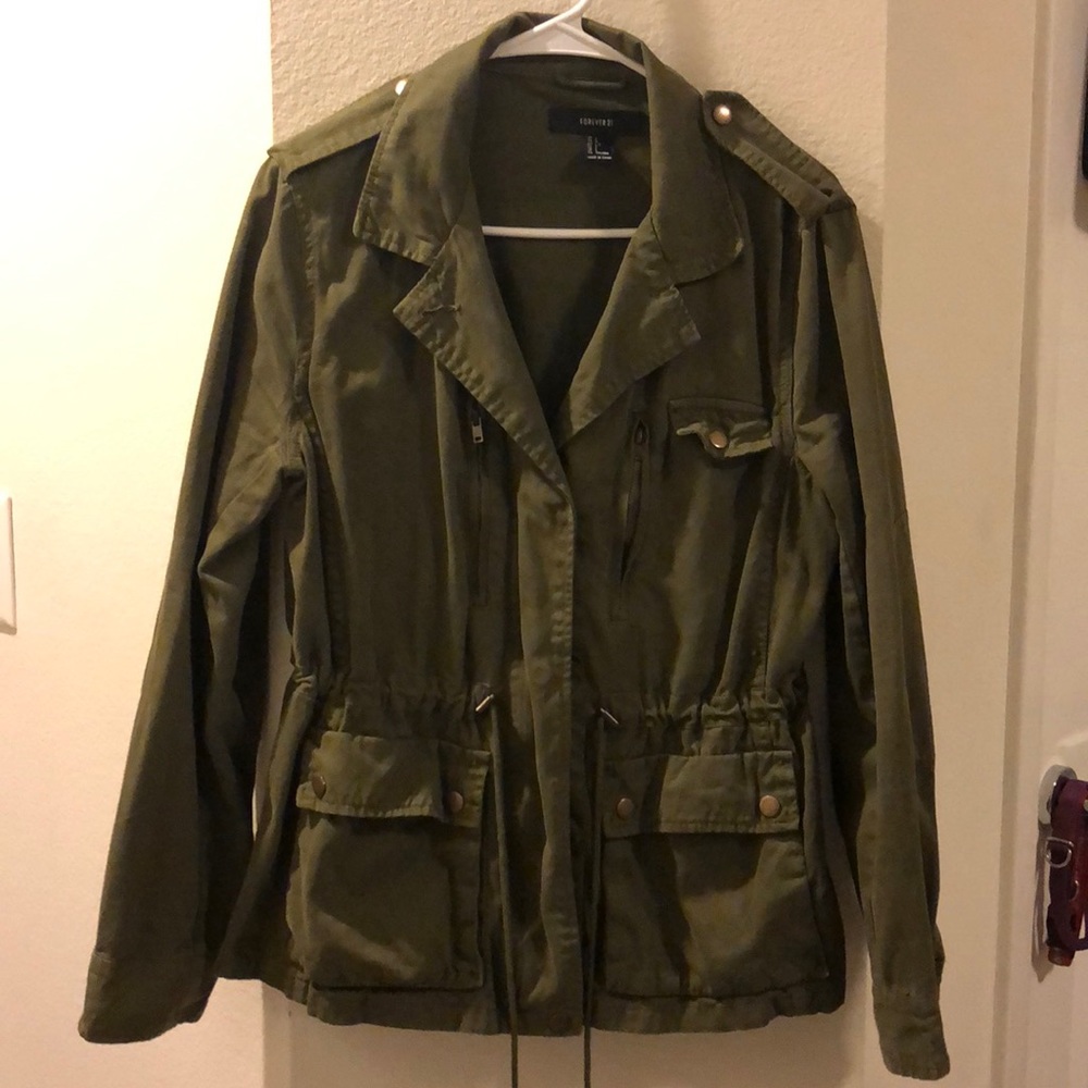 Olive Green Utility Jacket